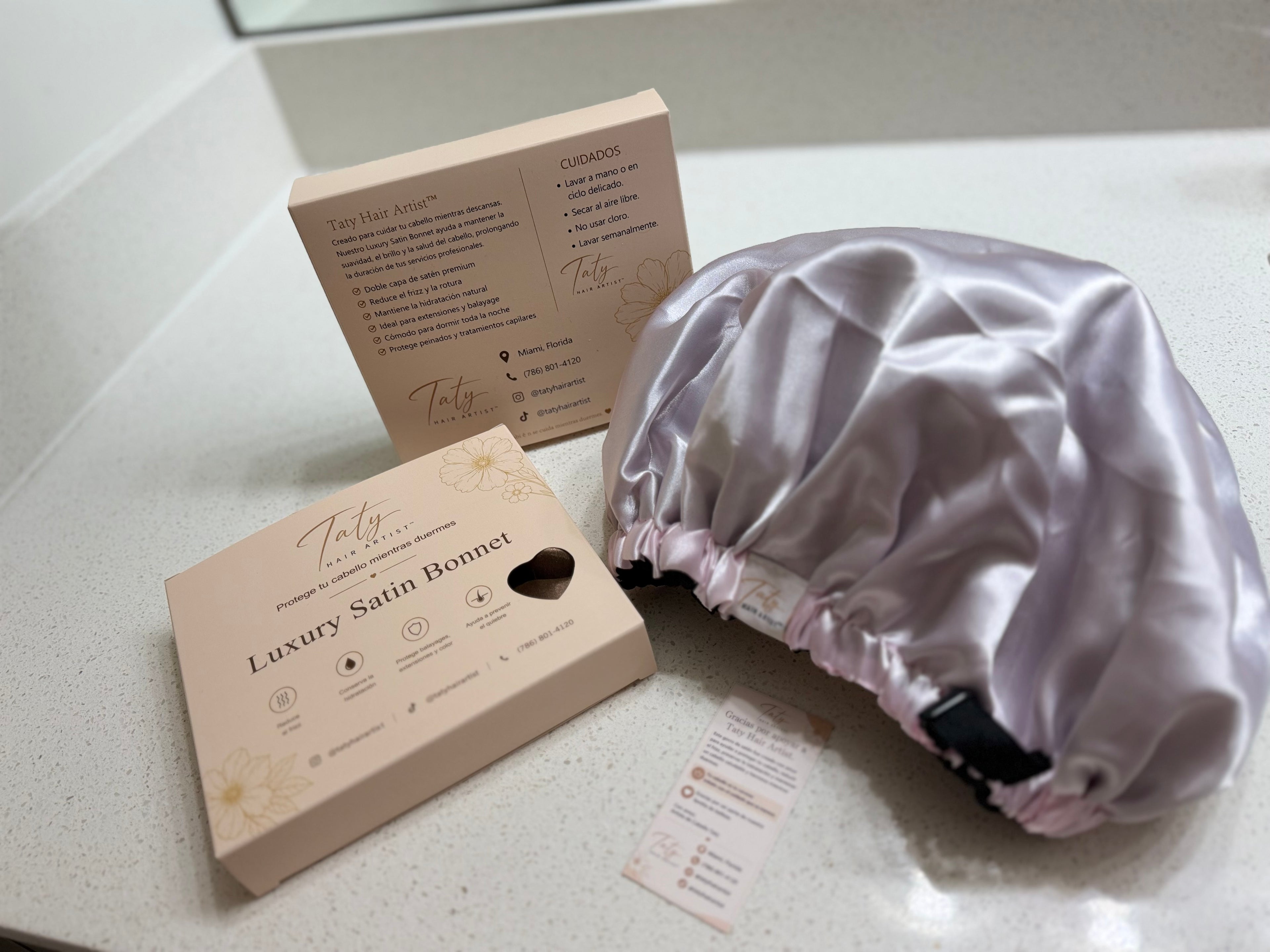 Luxury Satin Bonnet / Taty Hair Artist